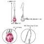 EVER FAITH 925 Sterling Silver Gift Jewelry For Women CZ Elegant Teardrop Chandelier Hook Dangle Earrings