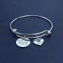 SIDIMELO Personalized Jewelry Inspiration Bracelet Encouragement Bracelet Birthday Gifts Gift Couples Jewelry Saying Stamped Inspirational Message Bracelet