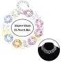 ELABEST Hip Hop Arcylic Necklace Colored Glaze Statement Choker Chunky Rhombus Link Chain Party Ball Nightclub Costume Jewelry for Women and Girls ELABEST Hip Hop Arcylic Necklace Colored Glaze Statement Choker Chunky Rhombus Link Chain Party Ball Nightclub Costume Jewelry for Women and Girls