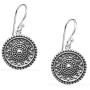 Silverline Jewelry - 925 Sterling Silver Delicate Dangle Hook Earrings, Filigree Peace Love/Evil Eye/Dream Catcher/Yin and Yang Wave Symbol Earrings