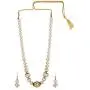 Efulgenz Boho Indian Bollywood Antique Gold Plated Faux Pearl Beaded Bridal Wedding Strand Statement Necklace Earrings Jewelry Set
