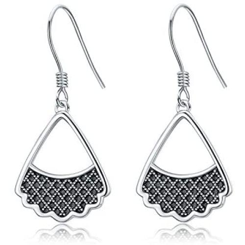 925 Sterling Silver RBG Dissent Collar Earrings Dangle Drop Jewelry Gifts for Women Fan of Ruth Bader Ginsburg