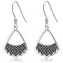 925 Sterling Silver RBG Dissent Collar Earrings Dangle Drop Jewelry Gifts for Women Fan of Ruth Bader Ginsburg