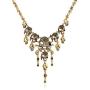 JAJAFOOK Fashion Multi-Level Pirate Skull Tassel Charm Necklace Collar Bib for Women