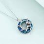 ONEFINITY Panda Gifts Sterling Silver Panda Necklace Panda Crystal Pendant Jewelry for Women