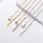 Zillaly 18K Gold Silver Rose Gold Plated Stainless Steel ECG Heartbeat Love ECG Necklace Female Jewelry Zillaly 18K Gold Silver Rose Gold Plated Stainless Steel ECG Heartbeat Love ECG Necklace Female Jewelry