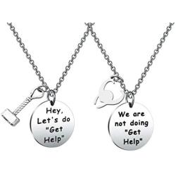 MAOFAED Thor Loki Friendship Jewelry Gift for Friend Hey Let’s Do Get Help