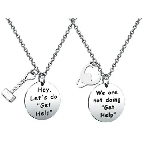 MAOFAED Thor Loki Friendship Jewelry Gift for Friend Hey Let’s Do Get Help MAOFAED Thor Loki Friendship Jewelry Gift for Friend Hey Let’s Do Get Help