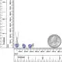 Gem Stone King 925 Sterling Silver Blue Tanzanite and White Diamond Pendant Earrings Set For Women (2.75 Cttw with 18 Inch Silver Chain) Gem Stone King 925 Sterling Silver Blue Tanzanite and White Diamond Pendant Earrings Set For Women (2.75 Cttw with 18 Inch Silver Chain)