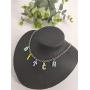 Pingyongchang Rainbow Letter Choker Pendant Necklace Angel Colorful Daddy Random Color Unique Style Indie Aesthetic Choker
