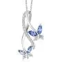 Gem Stone King Blue Tanzanite 925 Sterling Silver Butterfly Infinity Pendant Necklace 1.21 Ct Marquise Cut Gemstone Birthstone with 18 Inch Silver Chain Gem Stone King Blue Tanzanite 925 Sterling Silver Butterfly Infinity Pendant Necklace 1.21 Ct Marquise Cut Gemstone Birthstone with 18 Inch Silver Chain