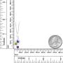 Gem Stone King 925 Sterling Silver Purple Amethyst and Green Peridot Pendant Necklace (0.73 Ct Heart Shape with 18 Inch Silver Chain)