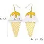 Fun Acrylic Ice Cream Popsicle Drop Earrings Cute Food Model Dangle Earrings Unique Gift Jewelry for Women Girls