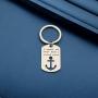 ENSIANTH Sailors Gift A Smooth Sea Never Made A Skilled Sailor Keychain Anchor Jewelry for Sailing Enthusiast