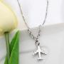 FUSTYLE Airplane Necklace Aircraft Pendant Flight Attendant Jewelry Pilot Gifts for Aviation Traveler (Bracelet)