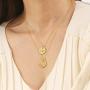 Agvana Constellation Necklaces for Women 14k Gold Plated 925 Sterling Silver CZ Coin Zodiac Pendant Fashion Jewelry Unique Gifts for Women Girlfriend Bestfriend Girls&nbs