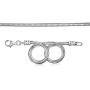 Angemiel 925 Sterling Silver Snake Chain Bracelet for European Bracelets Charms Bead