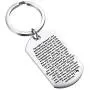 KUIYAI Footprints in The Sand Prayer Keychain Beautiful Poems Quote Christian Gift When You Saw Only One Set of Footprints It was Then That I Carried You