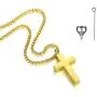 REVEMCN Cross Urn Necklace for Ashes Stainless Steel Cross Pendant Necklace for Men Women 20-24 Inches Chain REVEMCN Cross Urn Necklace for Ashes Stainless Steel Cross Pendant Necklace for Men Women 20-24 Inches Chain