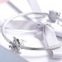 BETTY&SARAH 925 Sterling Silver Letter Charms for Pandora Bracelets Alphabet Initial Beads Jewelry Gift for Women