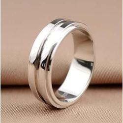 XCFS Unisex Dean Winchester Ring Stainless Steel The Supernatural Deans Smooth Band Rings,Size 6-12