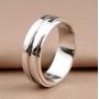 XCFS Unisex Dean Winchester Ring Stainless Steel The Supernatural Deans Smooth Band Rings,Size 6-12