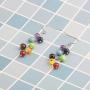 WUSUANED 7 Chakra Healing Energy Balancing Long Dangle Hook Earrings Yoga Jewelry Meditation Gift for Women Girls
