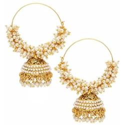Crunchy Fashion Bollywood Style Traditional Indian Jewelry Bahubali Jhumki Jhumka Earrings for Women/Girls