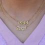 HUTINICE Birth Year Necklace, Old English Number Silver Pendant Necklace for Women and Girl Birthday Gift 18 inch Gold Chain Stainless Steel Friendship Jewelry