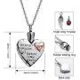 tiitc Heart Necklace Urn Necklaces for Ashes, Keepsake Cremation Jewelry for Ashes, Necklaces for Men and Women Memorial Necklace Ashes Holder tiitc Heart Necklace Urn Necklaces for Ashes, Keepsake Cremation Jewelry for Ashes, Necklaces for Men and Women Memorial Necklace Ashes Holder