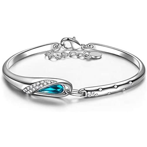 QIANSE Mothers Day Bracelets for Her Crystals from Austria Jewelry Gifts for Christmas Birthday Mothers Day Presents for Mom Women Best Friend