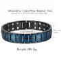Elegant Mens Magnetic Therapy Bracelet Arthritis Pain Relief and Carpal Tunnel Blue Line Design Double Magnets Magnetic Bracelets for Men 9 Inches Adjustable and Gift Box Elegant Mens Magnetic Therapy Bracelet Arthritis Pain Relief and Carpal Tunnel Blue Line Design Double Magnets Magnetic Bracelets for Men 9 Inches Adjustable and Gift Box