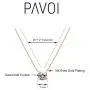 PAVOI 14K Gold Plated Swarovski Crystal Solitaire 1.5 Carat (7.3mm) CZ Dainty Choker Necklace | Gold Necklaces for Women