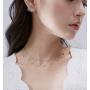 SLUYNZ 925 Sterling Silver Choker Necklace for Women Teen Girls Bohemia Collar Necklace Adjustable Necklace