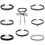 Jewelry Set Black Velvet Choker Necklaces for Women Girls Jewelry Set Black Velvet Choker Necklaces for Women Girls