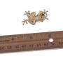 Alilang Czech Crystal Rhinestone Synthetic Emerald Golden Frog Fashion Jewelry Pin Brooch