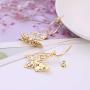 Starmond Butterfly Earrings Gold Plating Rhinestone