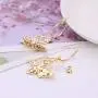 Starmond Butterfly Earrings Gold Plating Rhinestone