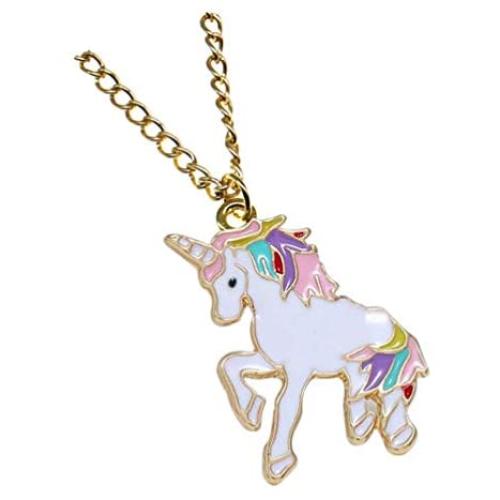 Unicorn Necklace Rainbow Unicorn Necklace Pendant Jewelry Gifts for Girls Best Friend Granddaughter Christmas Birthday Gifts Alloy Metal