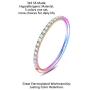 Gnznzko 16G Hypoallergenic Nose Rings Stainless Steel Hinged Seamless Septum Hoop Nose Ring Cartilage Daith Tragus Clicker Retainer Body Piercing Jewelry Clear CZ