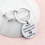 FUSTMW Dispatcher Gift Keychain 911 Operator Gifts 911 EMT Police Sheriff Dispatcher Gifts Jewelry Never Underestimate The Power of a Dispatcher