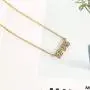 Birth Year Number Necklace Crystal Pendant Necklaces Birthday Gift Anniversary Date Jewelry for Women Girls
