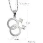 VNOX Jewelry Stainless Steel Simple Gay Pride Rainbow Pendant Symbol Sign Mens Necklace, VNOX Jewelry Stainless Steel Simple Gay Pride Rainbow Pendant Symbol Sign Mens Necklace,