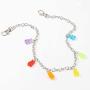 YIZHEN Colorful Gummy Resin Bear Necklace Earring Jewelry Set for Women Girls