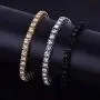 Bling Iced Out Bracelet for Men Hip Hop Diamond Tennis Bracelets in Silver Gold Plated 7 8 9 Inches Bling Iced Out Bracelet for Men Hip Hop Diamond Tennis Bracelets in Silver Gold Plated 7 8 9 Inches