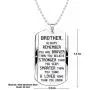 Brother Inspirational Jewelry Necklace Gift- Always Remember You are Braver Stronger Smarter Brother Inspirational Jewelry Necklace Gift- Always Remember You are Braver Stronger Smarter