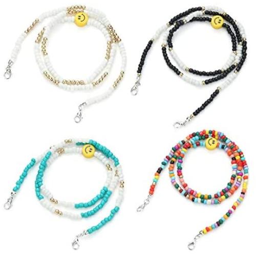 Taouzi Face Mask Lanyard Chain Strap Holder for Women Kids Holder Comfortable Around The Neck Bracelets
