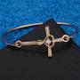 WUSUANED Goddaughter Gift Infinity Love Heart Cross Bracelet Christian Jewelry First Communion Gift