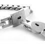 ZEINZE 2 PCS Lock Interlock Key Bracelet Titanium Steel Couples Bracelet Bangle Jewelry Romantic Gift for Valentines Day, Birthday Gift for Couples Lover(White)