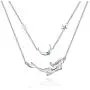 Mermaid Layered Necklace for Women Teen Girls Sterling Silver Sea Mermaid Charm Pendent Jewelry Gift for Birthday Daughter Wife